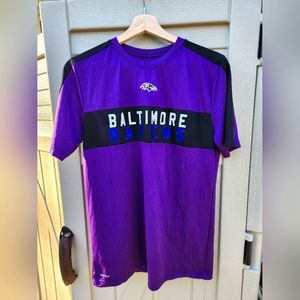 NFL Baltimore Ravens Youth XL Purple Dri Tek T-Shirt 100% polyester